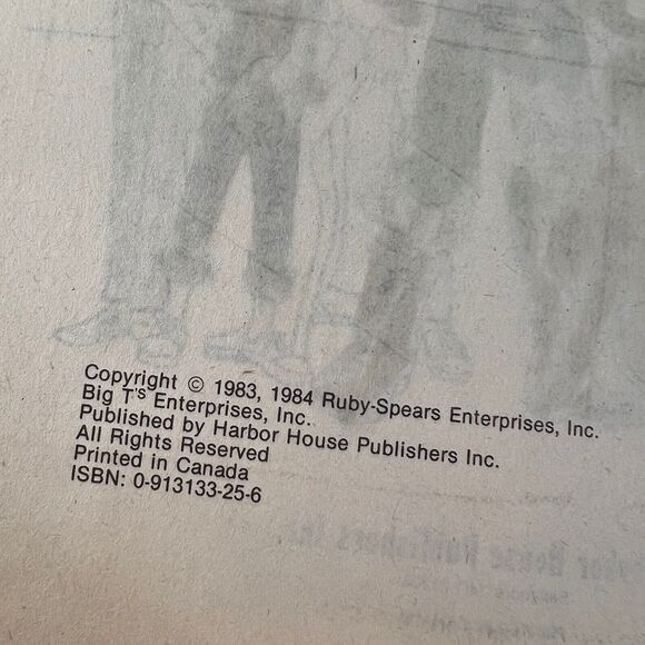 MR. T Giant Coloring Activity Book VTG 80s Canada Harbor House Pity Fool 1984 - Picture 7 of 7